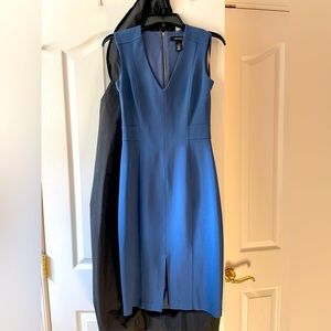 WHBM White House Black Market Blue Sheath Dress Size 0